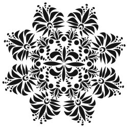 Crafter's Workshop Template Fleur de Lis Doily 6x6